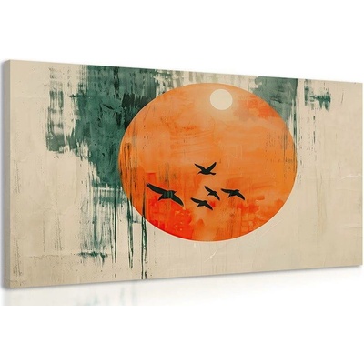 Obraz japandi monumentální měsíc - 120x80
