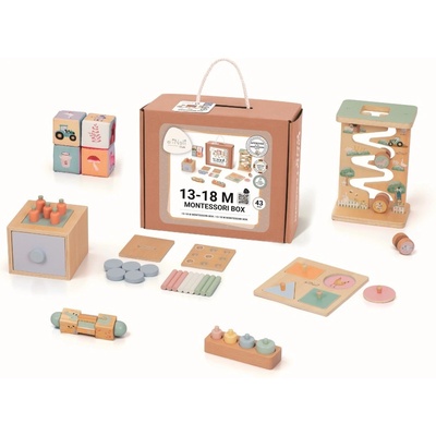 EliNeli Sada montessori hraček pro děti od 1 roku 13 až 18 měsíců edukativní box – Hledejceny.cz