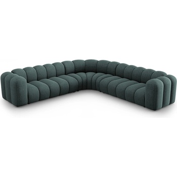 Micadoni Тюркоазен шенилов модулен ъглов диван Lupine - Micadoni (MIC_COR_140_F1_LUPINE6)