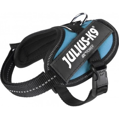 JULIUS-K9® IDC Powerharness 2XS/Baby2 Нагръдник за кучета 2-5 кг, с обиколка на гърдите 33-45 см - цвят аквамарин, Унгария - 16IDC-AM-B2