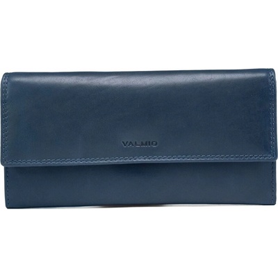 VALMIO Dámská kožená peněženka Pouch tmavě modrá