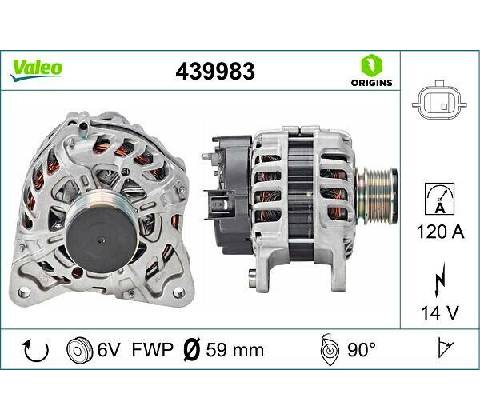 Alternátor VALEO 439983