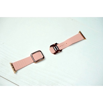 JC Силиконова каишка с магнитна закопчалка за Apple Watch 42мм, 44мм, 45мм, 46мм, Ultra 49мм - JC Design Modern Buckle Band (розов)