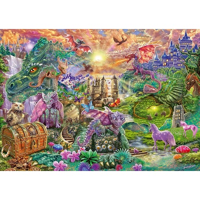 Schmidt Spiele - Puzzle Enchanted Dragon Country 1000 - 1 000 piese