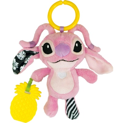 Clementoni Disney baby Plyšová hrkálka hryzátko STITCH ANGEL