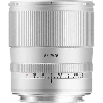 TTARTISAN AF 75 mm f/2 pre Sony E strieborný