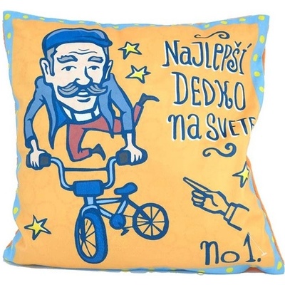 GiftyCity mikroplyš Najlepší dedko 40 x 40 cm