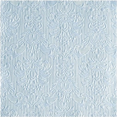 Ambiente ubrousky Elegance 3V perleťové sv.modré 15ks 33x33cm