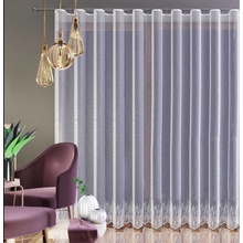 Hotová záclona alebo balkónový komplet, Nela, biela 200 x 250 cm dvere