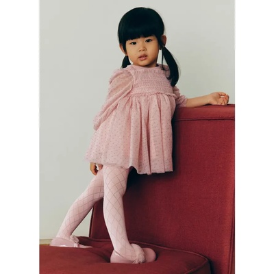 Abel & Lula Елегантна розова рокля тюл за бебе момиче Abel&Lula