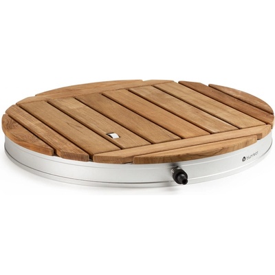 Sumatra Teak Round BES14-CoolBr-RD-SI
