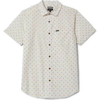 Brixton Мъжка риза с копчета Brixton Charter Print S/S Woven Shirt - Off White / Multi Diamond Tile (033-3011-0312)