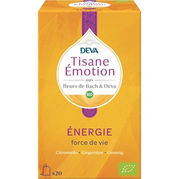 Deva Билков чай „Енергия (с флорални еликсири по метода на д-р Бах) 20 филтърни пакетчета | Deva (777657 (152684))
