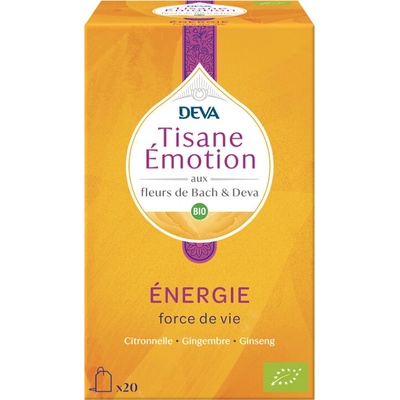 Deva Билков чай „Енергия (с флорални еликсири по метода на д-р Бах) 20 филтърни пакетчета | Deva (777657 (152684))