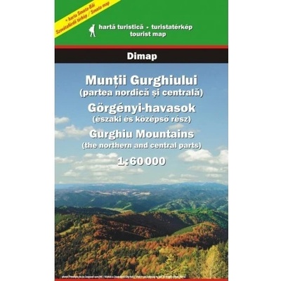 DIMAP Muntii Gurghiului sever a střed 1:60 000 turistická mapa