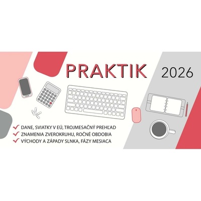 Spektrum Grafik Stolový stĺpcový 32 x 15,5 cm PRAKTIK 2026