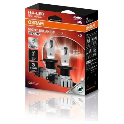Osram Night Breaker LED Start H4 P43t 12V 19W 6000K 64193DWNBST-2HB