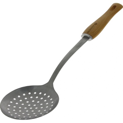 B Bois děrovaná naběračka, nerezová ocel / dřevo, de Buyer (2701.04), 1 ks
