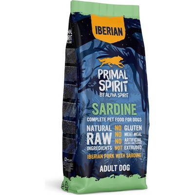 Alpha Spirit Primal spirit Iberian krmivo pre dospelé mačky Sardine 75% ibérske prasa a sardinky 1 kg