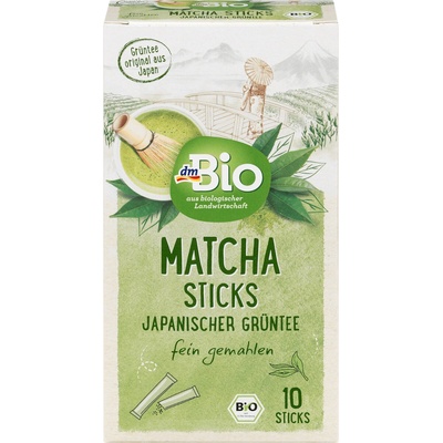 dmBio bio čaj Matcha sticks 10 x 2 g
