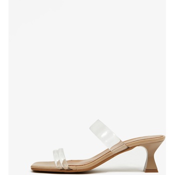 Ojju Бежово-прозрачни дамски чехли с токчета OJJU Ojju | Byal | ЖЕНИ | 37