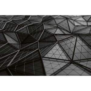 DIMEX ART Флизелинов фототапет рендиране на черна повърхност 375 x 250 см