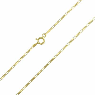InfinitySilver Strieborná pozlátená retiazka figaro 1001040G45