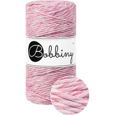 Bobbiny Macrame cord - (3mm) Macrame cord - 3mm: Rapberry shake