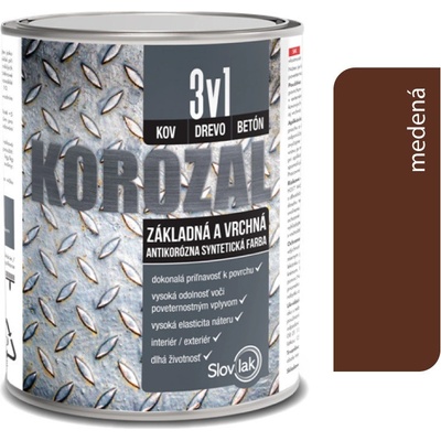 SLOVLAK KOROZAL 3 v 1 Medená 0,75L