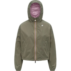 K-Way Дамско ежедневно яке K-Way Women's Laurette Plus. 2 Double Casual jacket - Green Lichen / Violet (103-2953-0112)