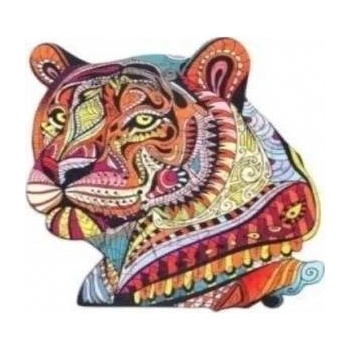 PuzzleOK Wooden puzzles eco 73 Mysterious tiger A4