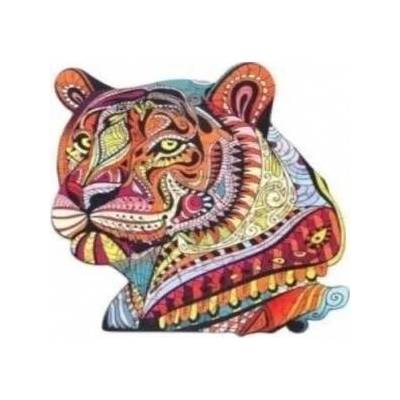 PuzzleOK Wooden puzzles eco 73 Mysterious tiger A4