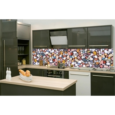 DIMEX KI-260-247 Fototapeta do kuchyne Farebné okruhliaky, rozmery 260 x 60 cm