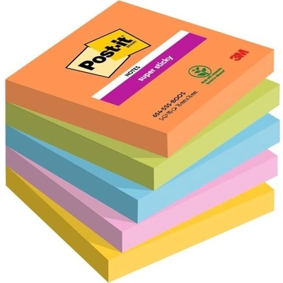 POST-IT Bloček Post-it Super Sticky BOOST, veľkosť 76x76 mm, 5 bločkov po 90 l