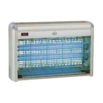 DCG Инсектицидна лампа dcg za-2010, 20w, 2 тръби, Метална защитна решетка, Сив (za-2010)