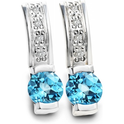 Stuchlík Stuchlík zlaté náušnice s topazy 023568