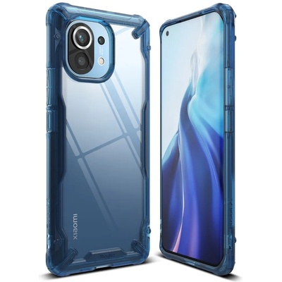 Ringke Противоударен Хибриден Калъф за Xiaomi MI 11, Ringke Fusion X Case, Син (8809785453580)