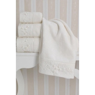 Soft cotton Bambusový uterák MASAL 50 x 100 cm Smetanová