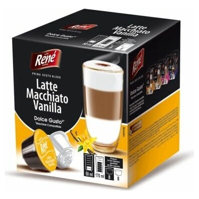 Café René LATTE MACCHIATO VANILLA Dolce Gusto 16 kapslí