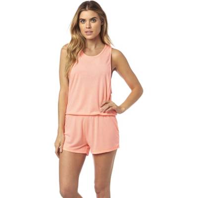 Fox Refrraction Romper, merlot
