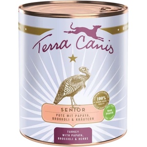 Terra Canis Senior Пуйка с папая, броколи и билки 800 г