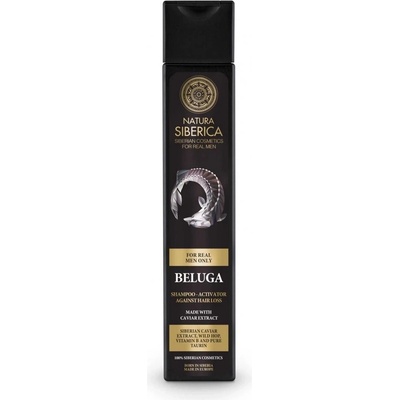 Natura Siberica Men šampón proti vypadávaniu vlasov a pre podporu ich rastu Beluga 250 ml