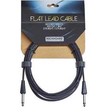 RockBoard Flat 3 m Директен - Директен Инструментален кабел (RBO CAB FL 300BLK SS)