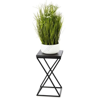 HowHomely Стойка за цветя LOFT 40x24 см черен (DD0331)