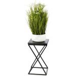HowHomely Стойка за цветя LOFT 40x24 см черен (DD0331)