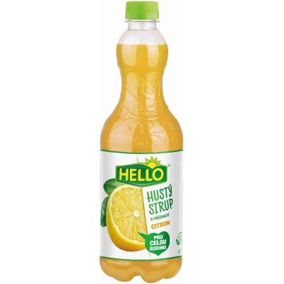 HELLO Hustý sirup s příchutí citron 700 ml