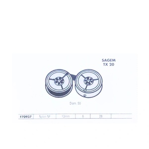 ARMOR РОЛКА ЗА МАТРИЧЕН ПРИНТЕР SAGEM TX 20/35E/2000 - Black - OUTLET - 6 m x 13 mm