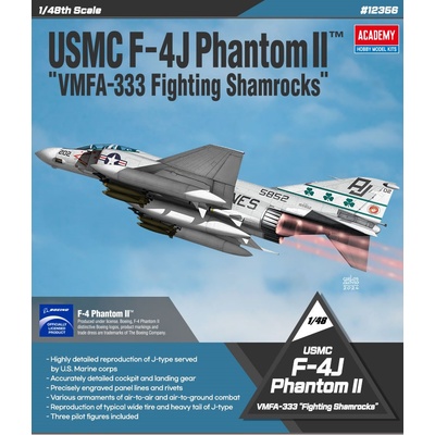 ACADEMY Model Kit letadlo 12356 USMC F4J Phantom II VMFA333 Fighting Shamrocks 1:48