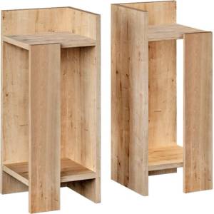 TopMebel Комплект нощни шкафчета Elos TopMebel от меламин в цвят сапфирен дъб 25x27x60cm