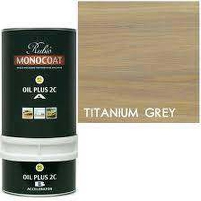 Rubio Monocoat Oil 2C Titanium Grey - Двукомпонентно масло за вътрешна употреба 0.39л (4611)